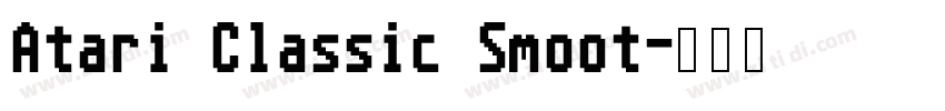 Atari Classic Smoot字体转换